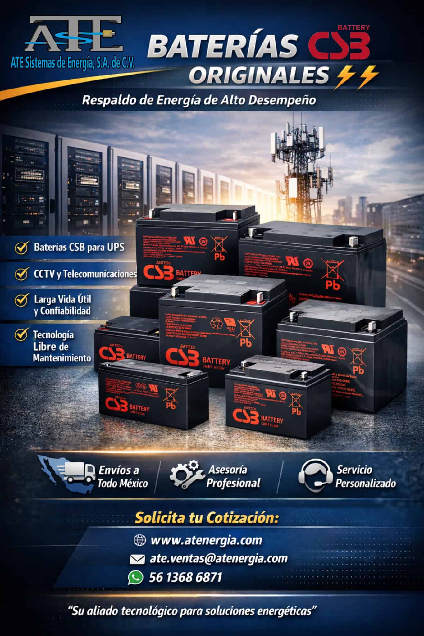 Baterias Selladas Libres de Mantenimiento